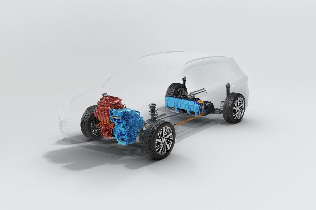Động cơ, mô-tơ điện và pin của hệ Hybrid+